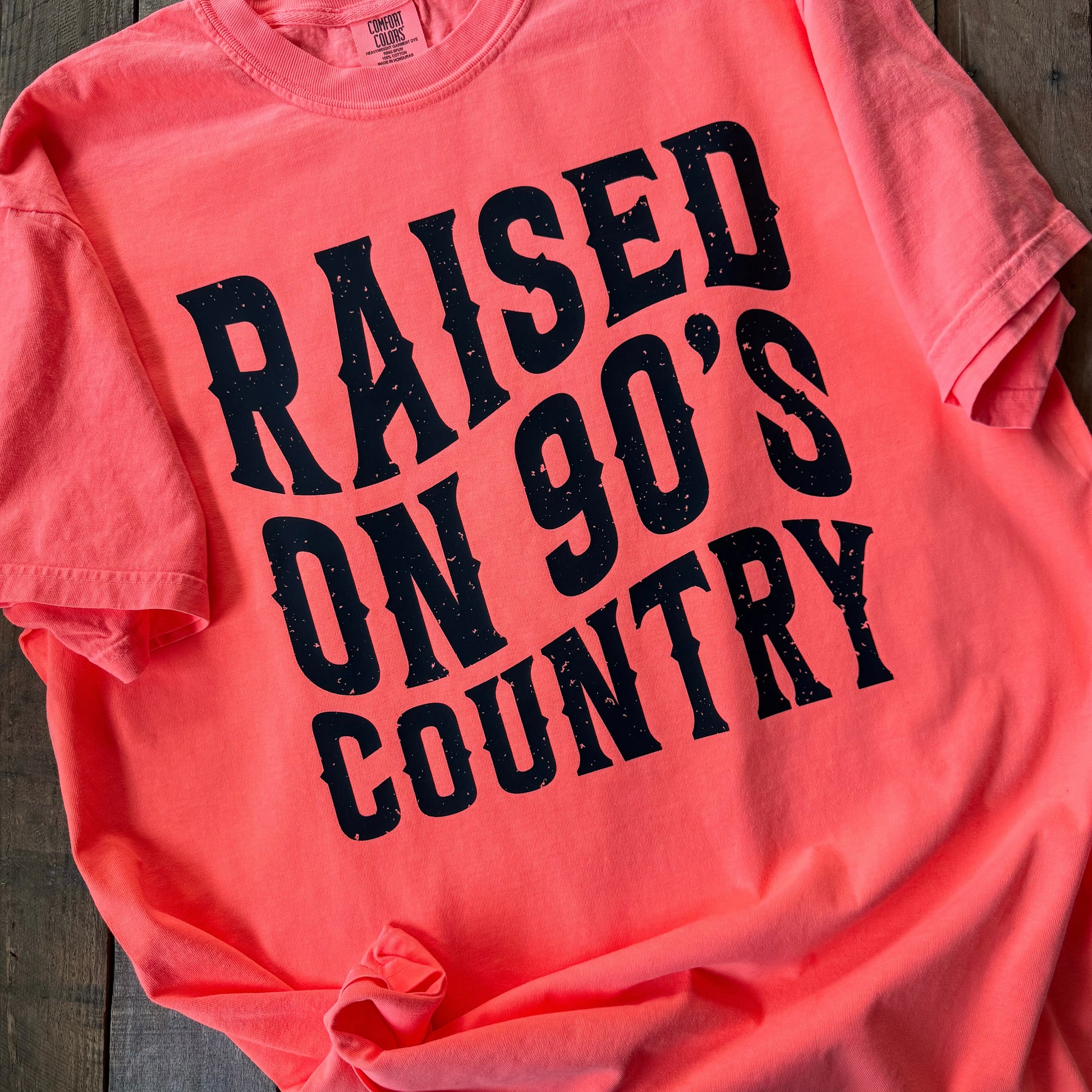 Raised on 90’s Country Adult Short Sleeve Shirt