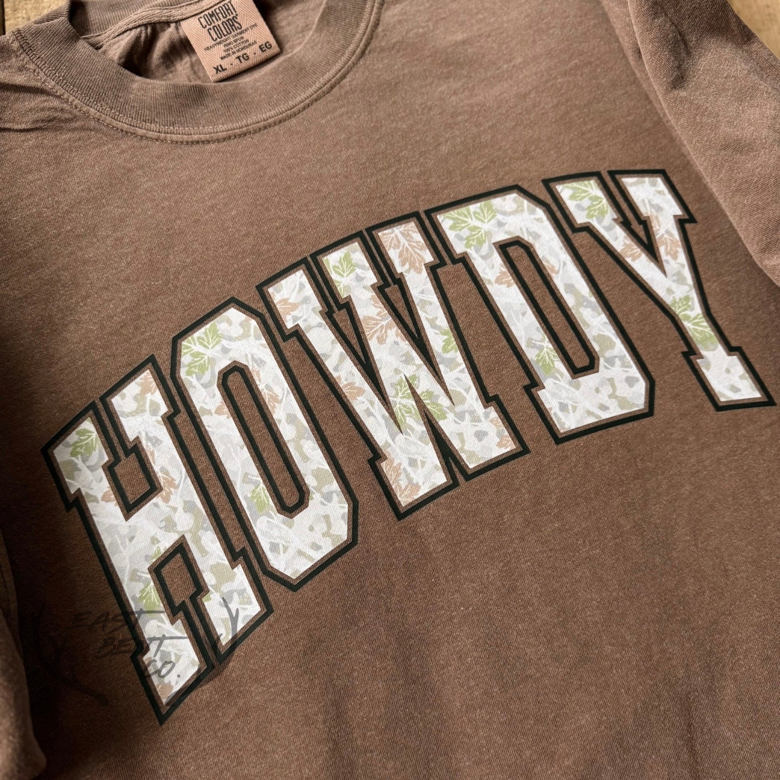 Howdy Camo Adult Short Sleeve Shirt