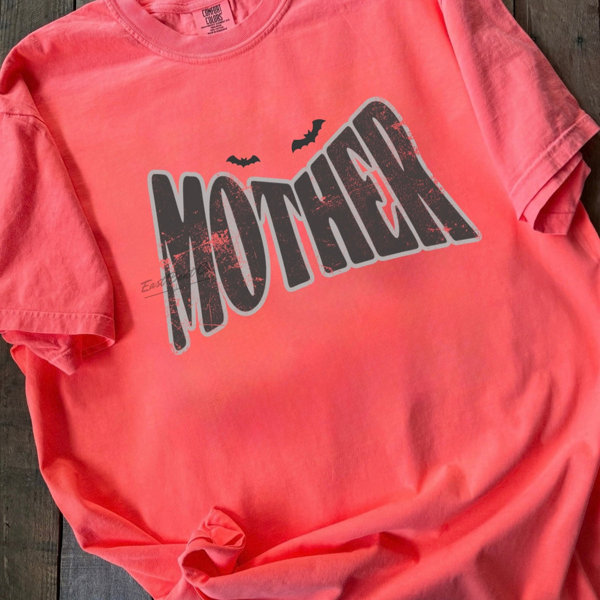 Distressed Spooky Mother Adult Short Sleeve Shirt