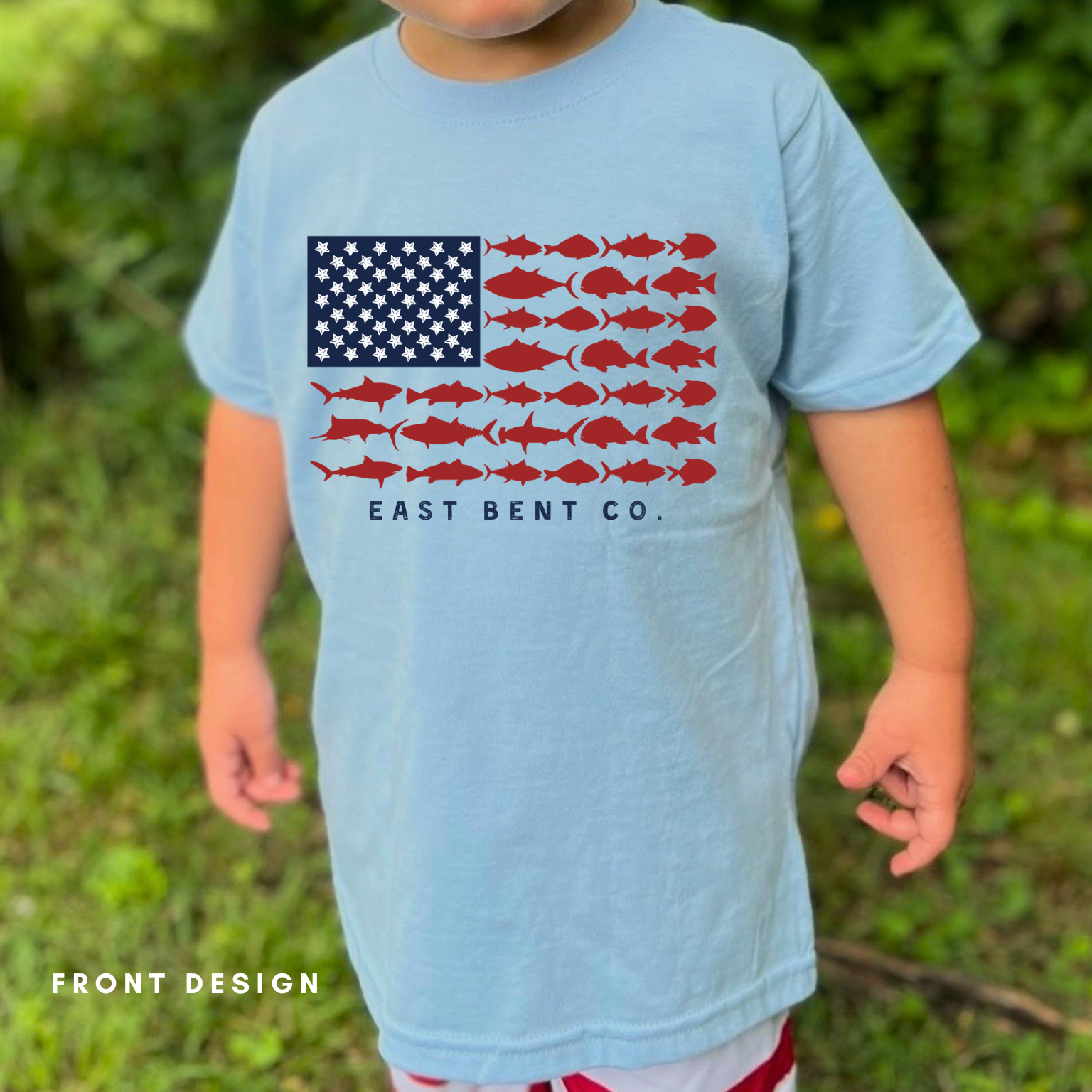 Patriotic Fish Flag Short Sleeve Shirt