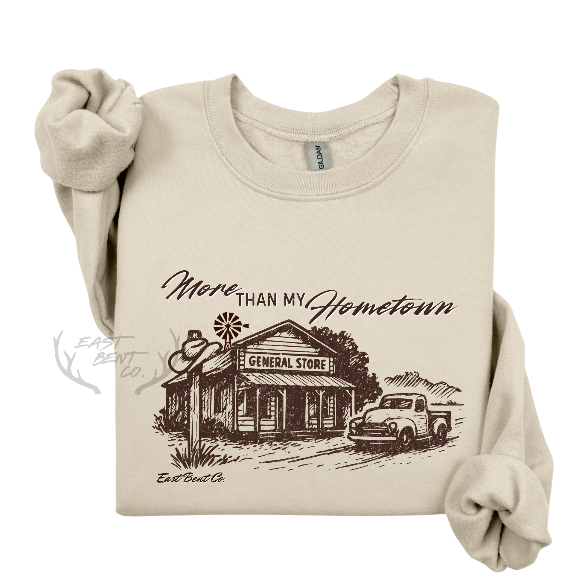 More Than My Hometown Adult Crewneck Sweatshirt