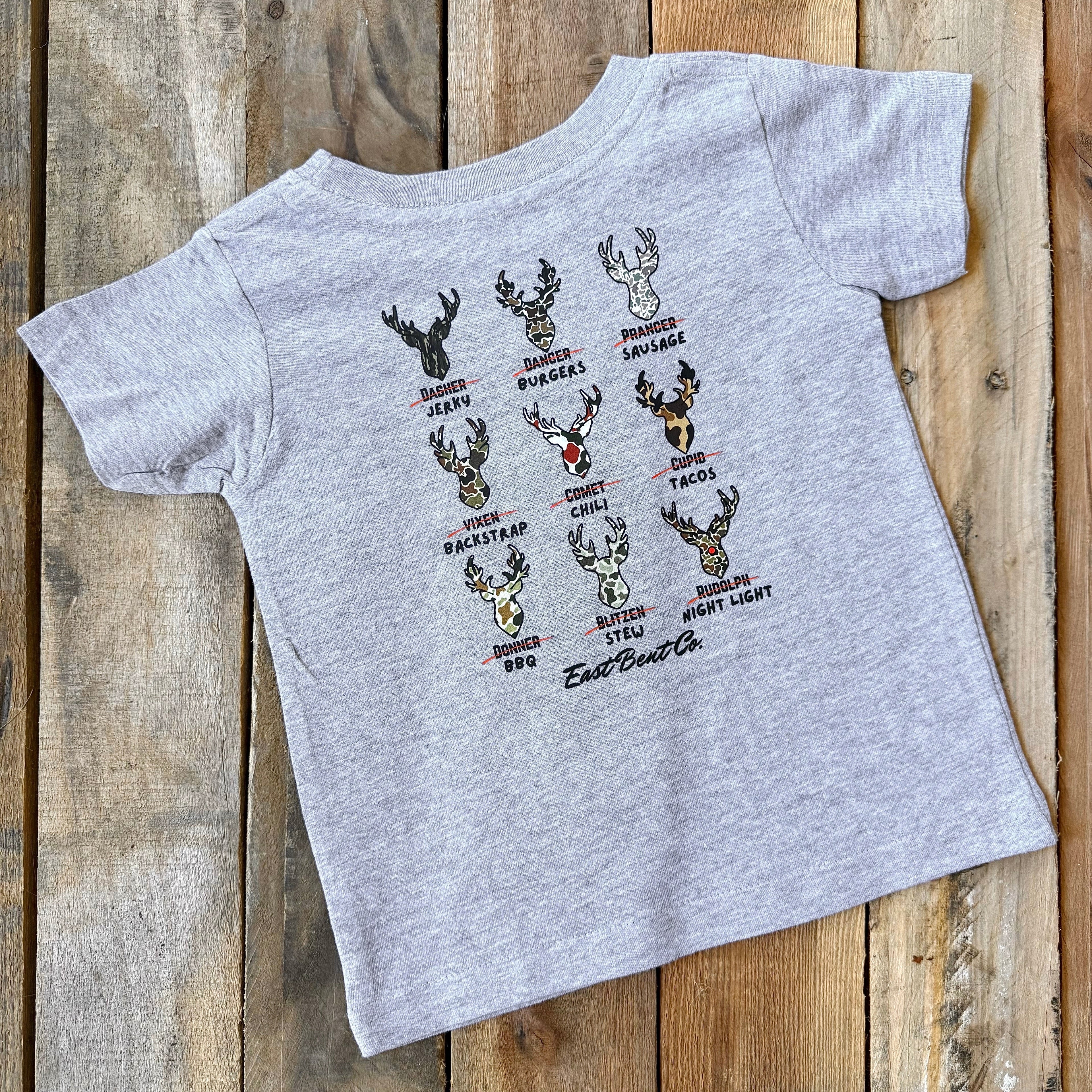 Camo Reindeer Nicknames Short Sleeve Shirt