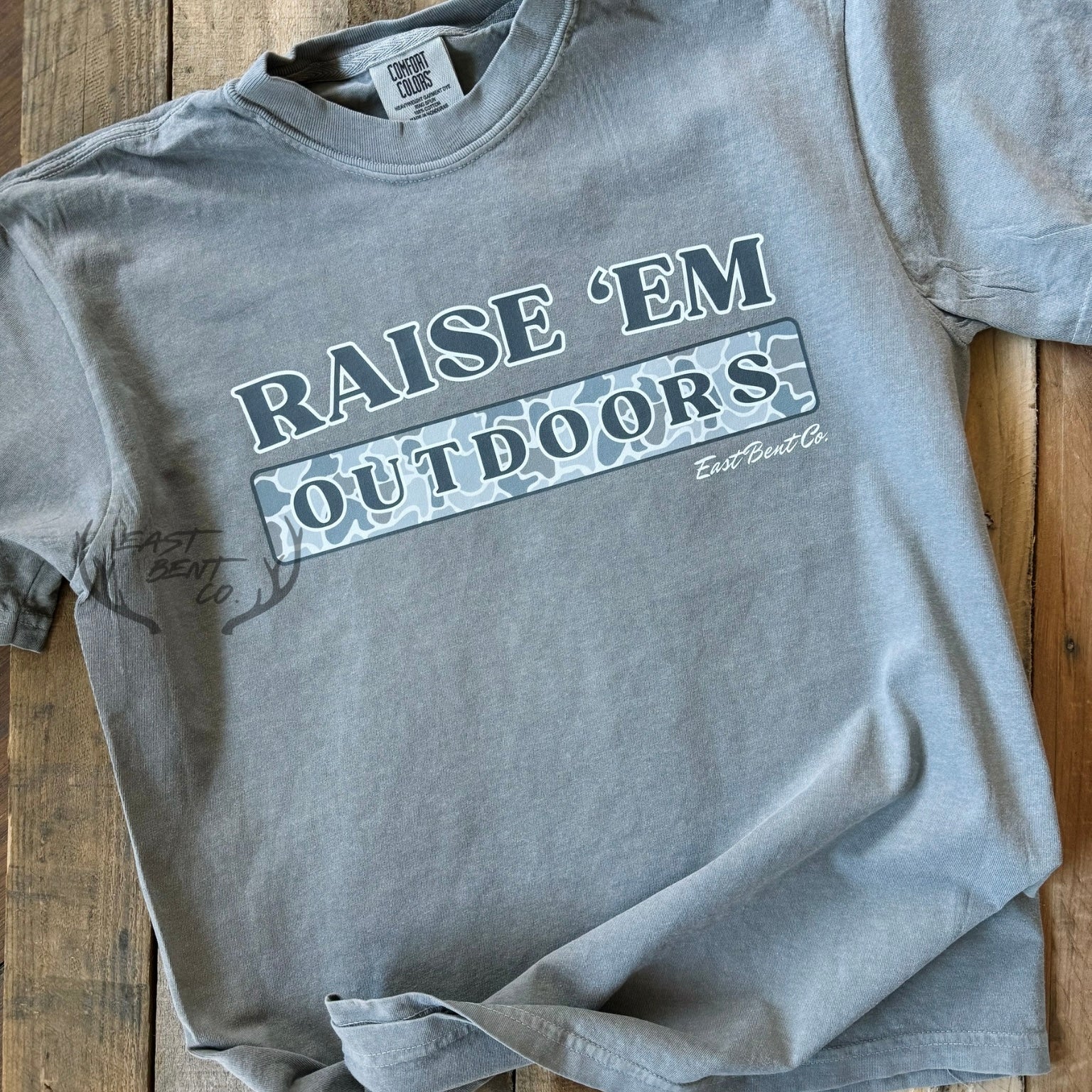 Raise ‘Em Outdoors Camo Adult Short Sleeve Shirt