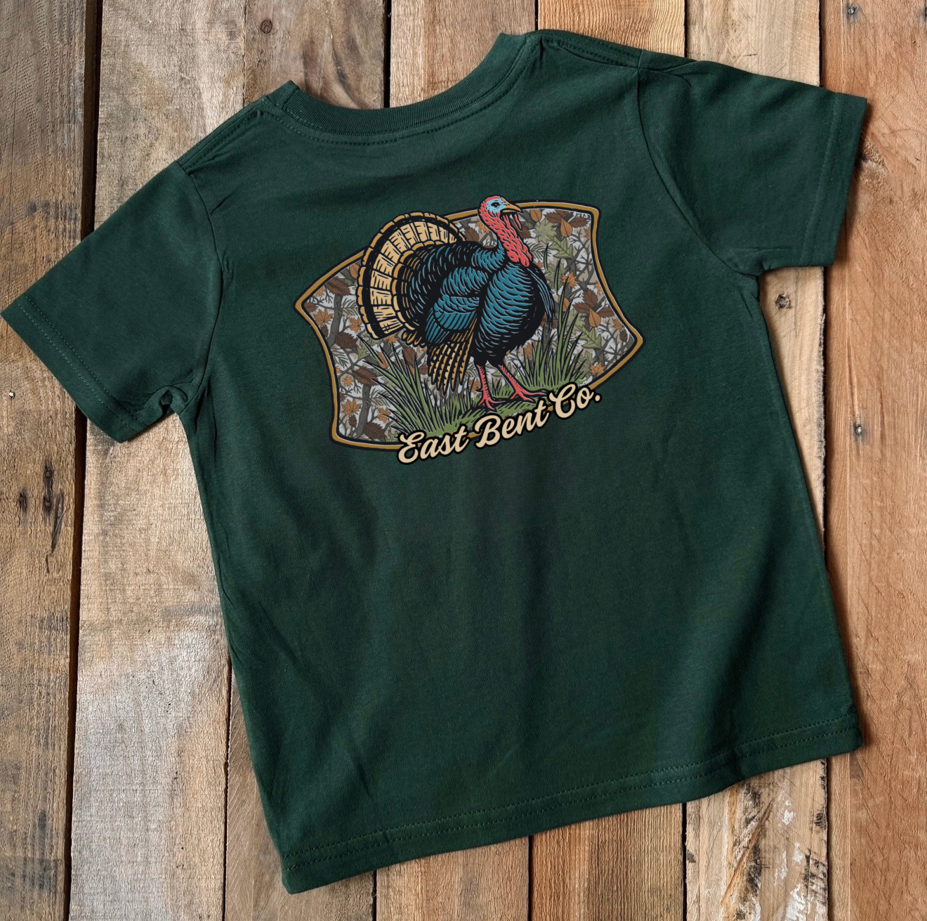 Distressed Turkey Logo Short Sleeve Shirt