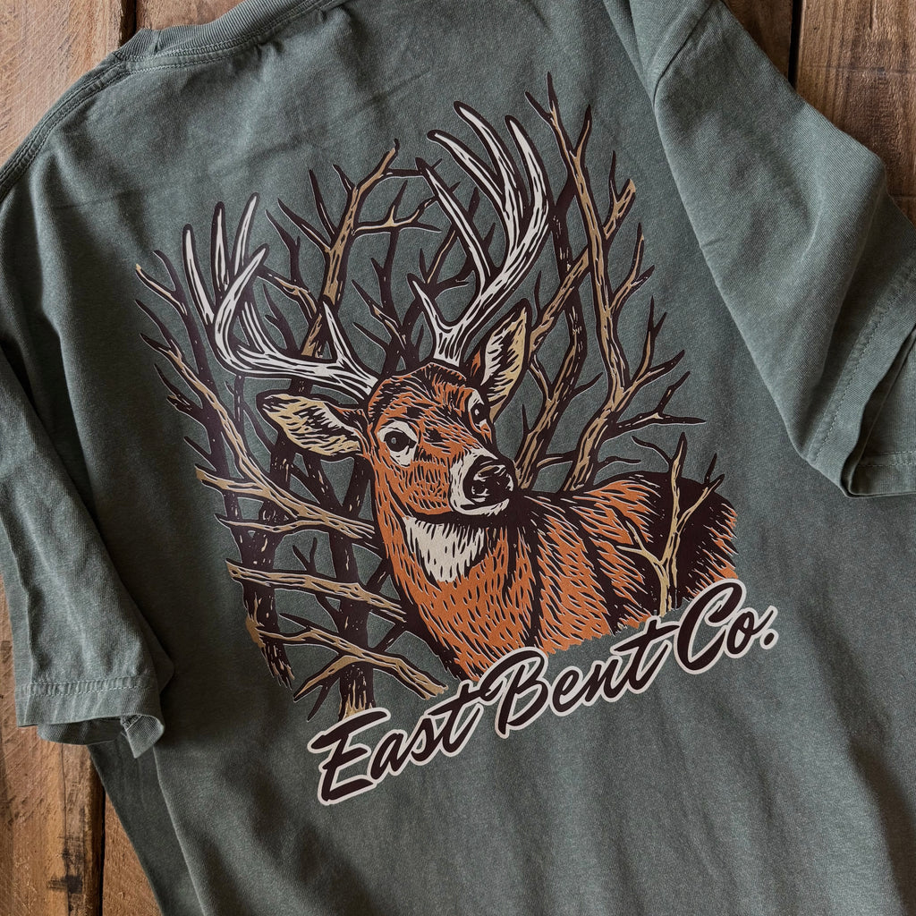 Deer Antler Adult Short Sleeve Shirt