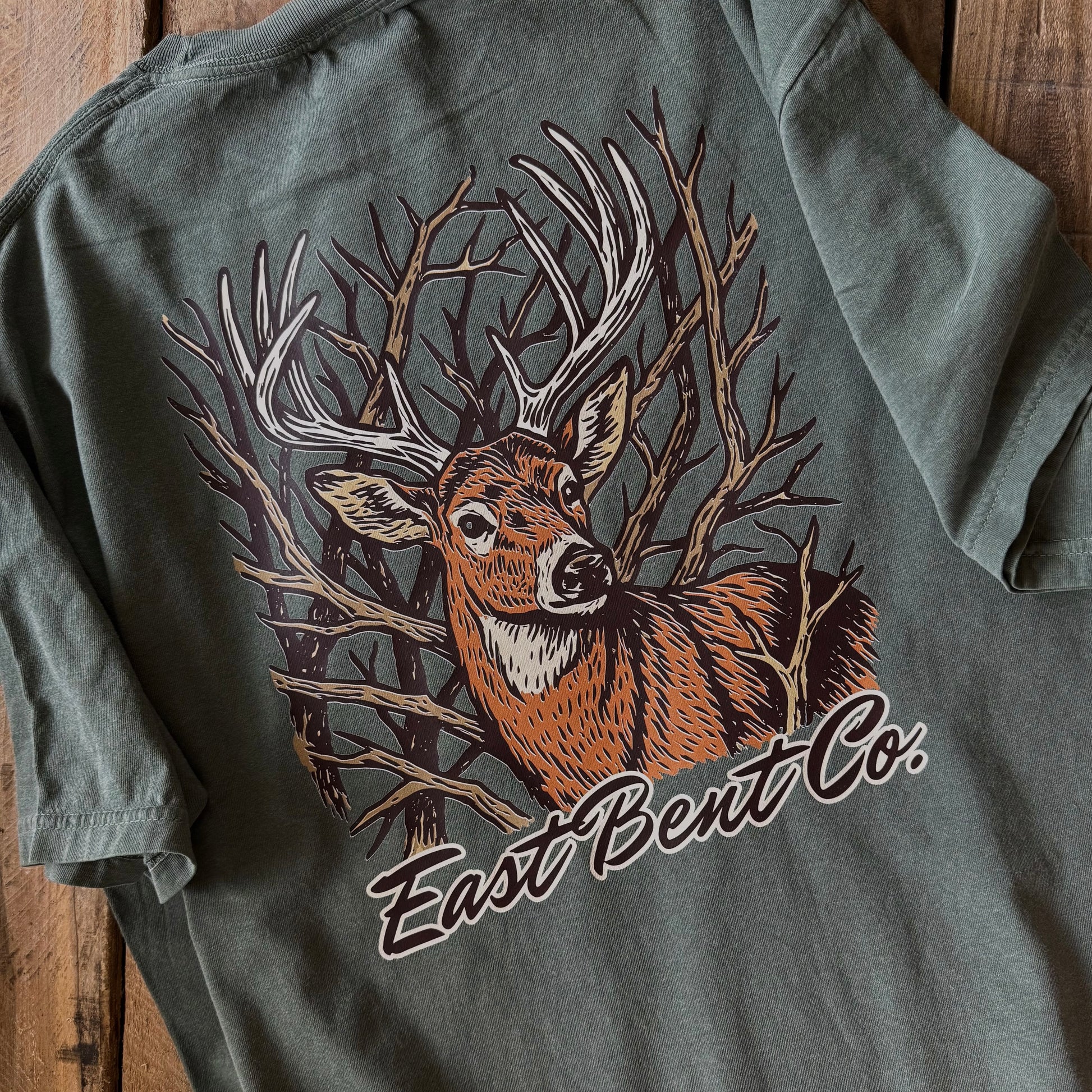 Deer Antler Adult Short Sleeve Shirt