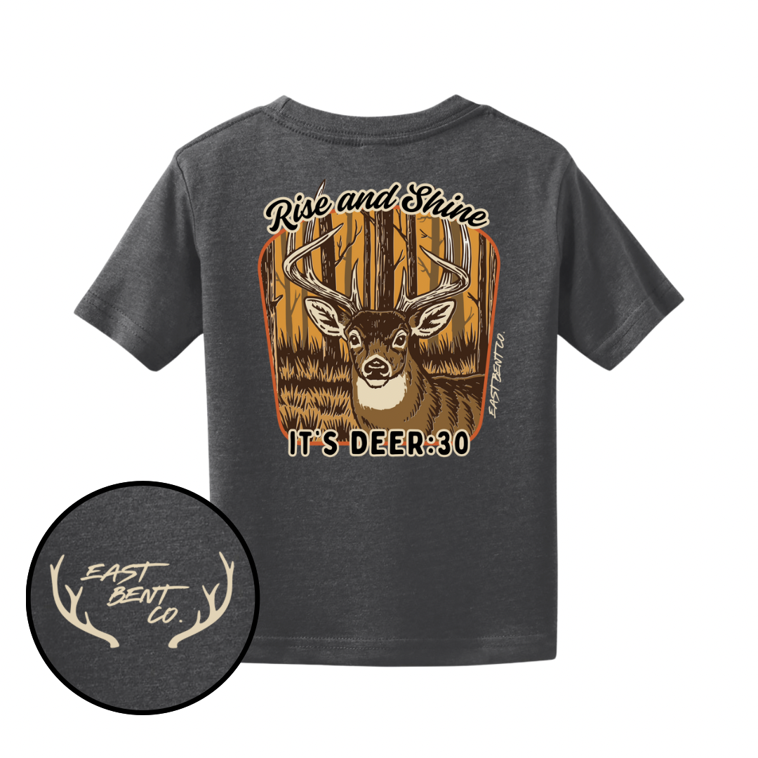 Rise And Shine It’s Deer:30 Kids Short Sleeve Shirt