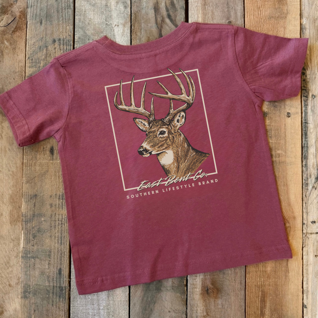 Southern Deer Logo Kids Short Sleeve Shirt