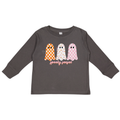 Spooky Season Girls Long Sleeve Shirt (Front Design)