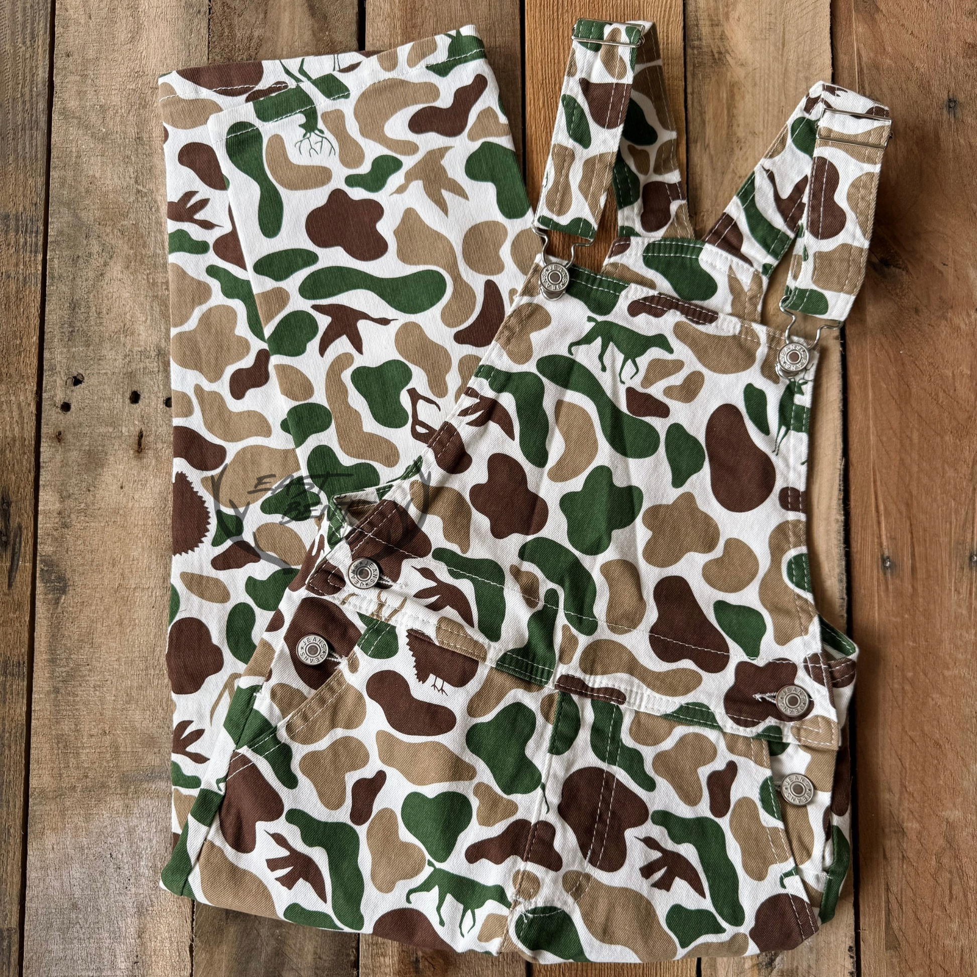 Hayes Camo Kids Overalls