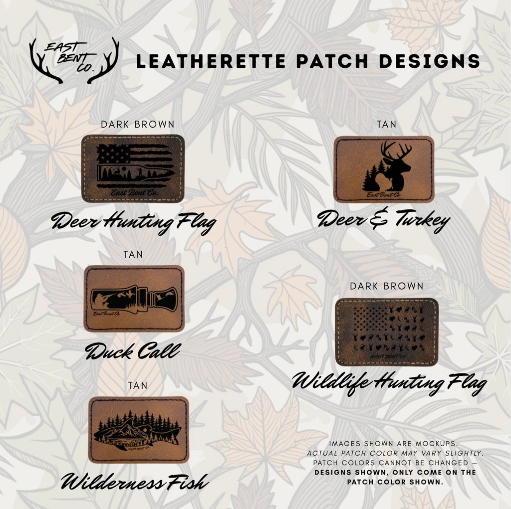 East Bent Co. Toddler Leatherette Patch Beanies