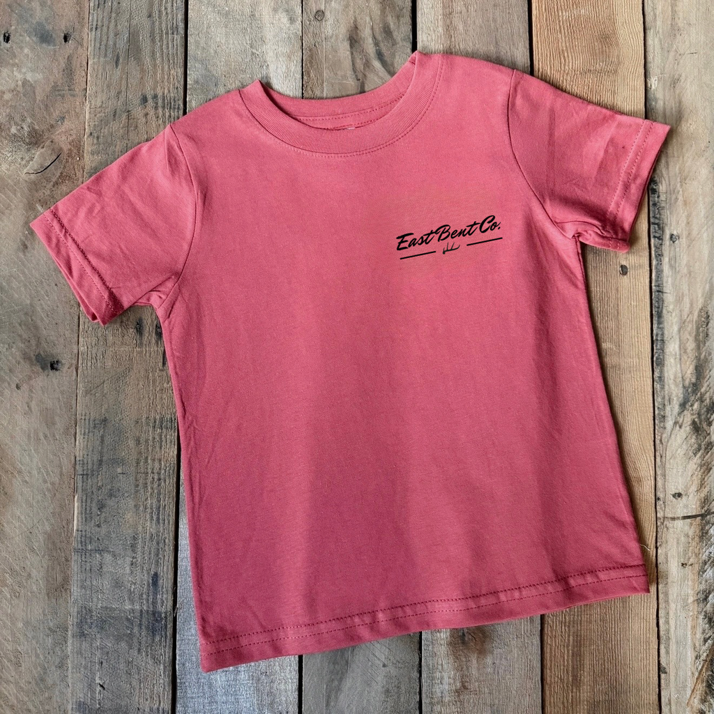 Vintage Fishing Rod Rack Kids Short Sleeve Shirt