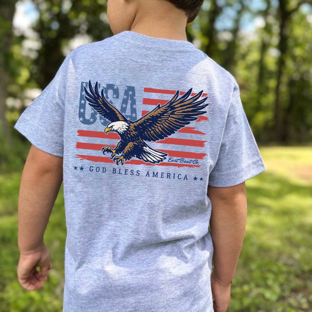God Bless America Kids Short Sleeve Shirt