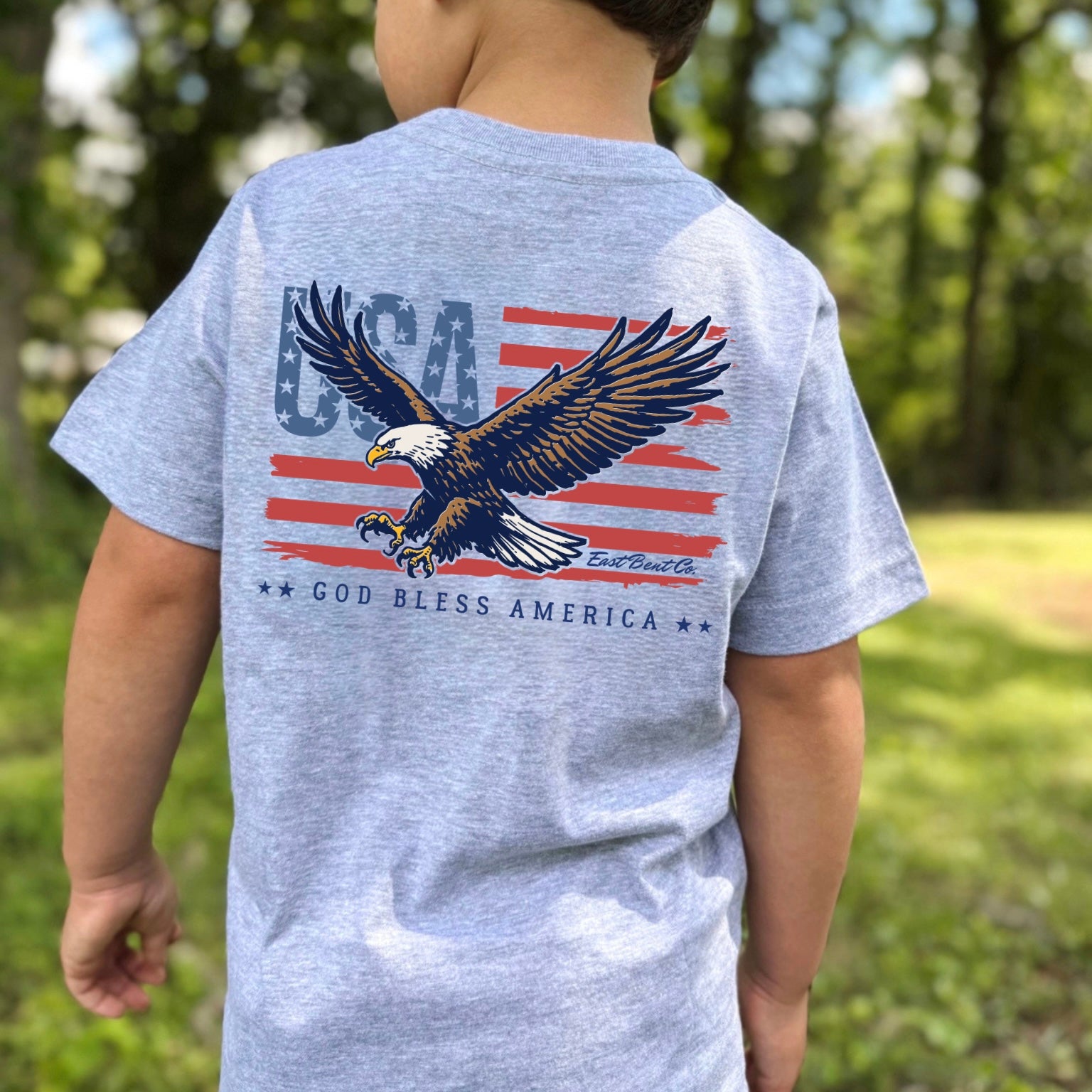 God Bless America Kids Short Sleeve Shirt