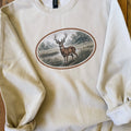 Vintage Deer Adult Crewneck Sweatshirt
