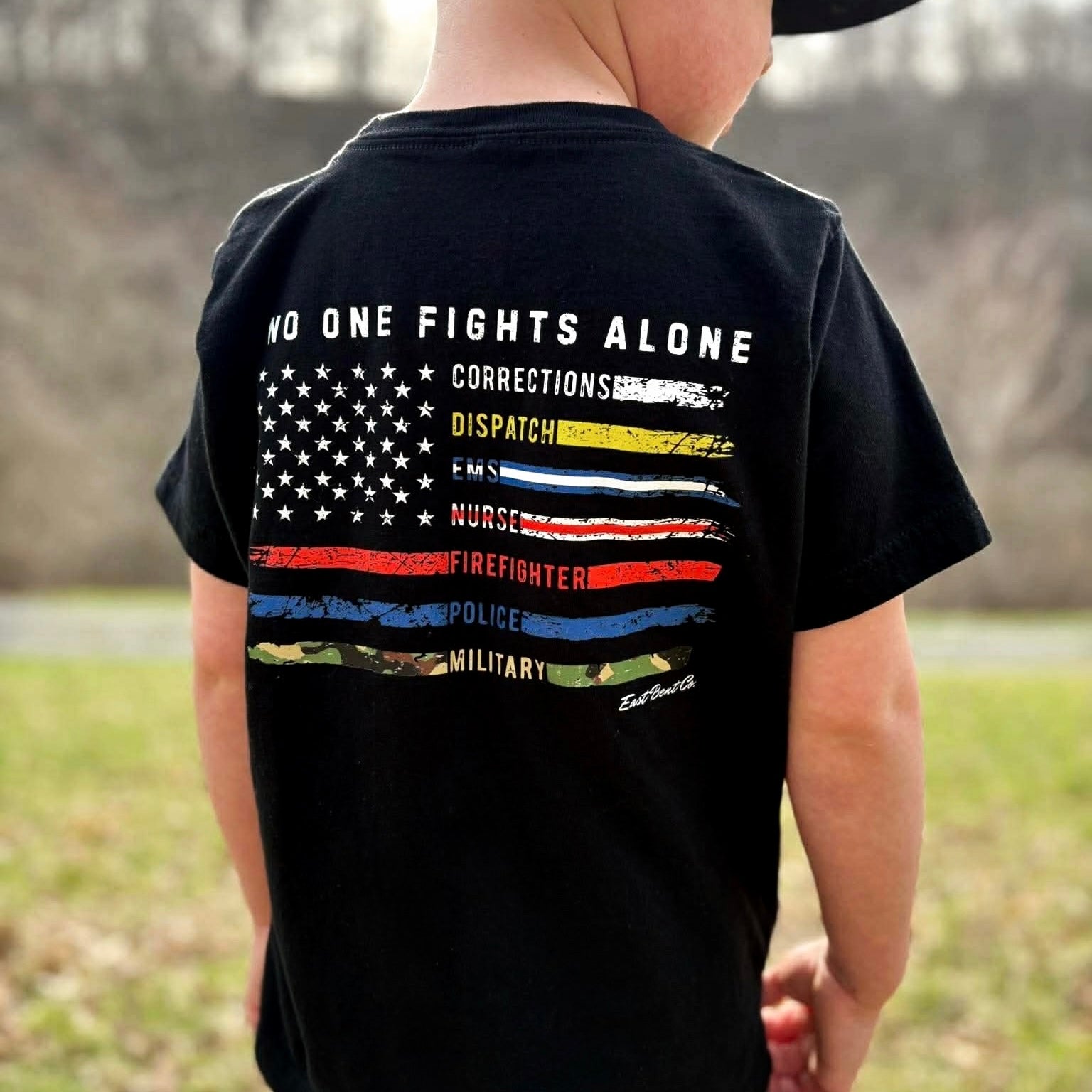 No One Fights Alone Kids Short Sleeve Shirt