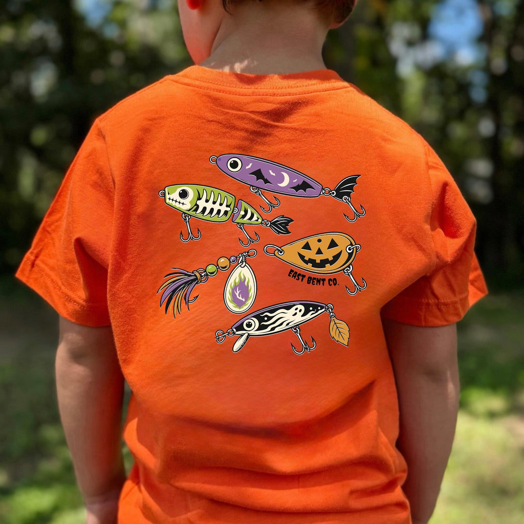 Spooky Season Fishing Lures Short Sleeve Shirt