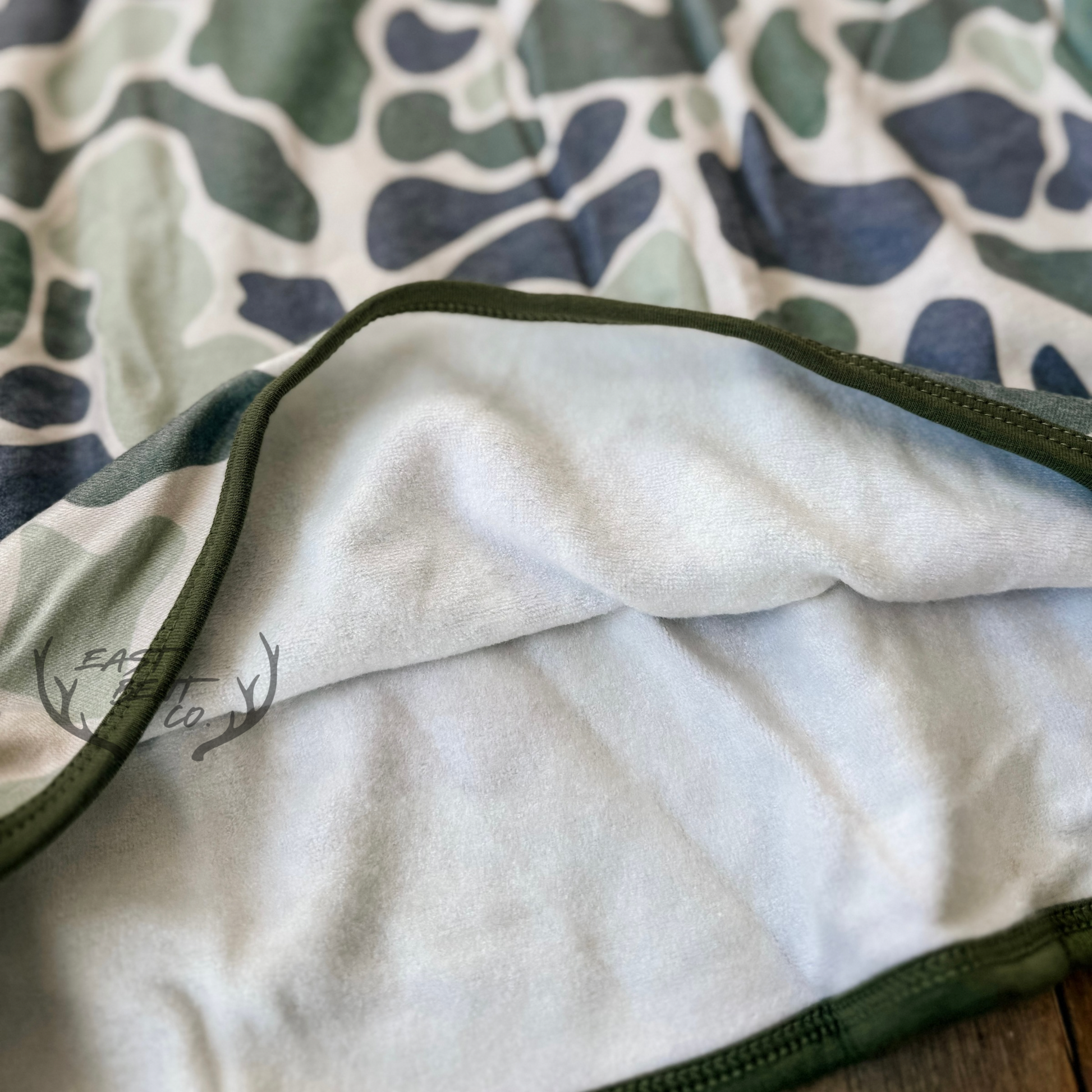 Old School Camo Toddler Pullover Hooded Towel