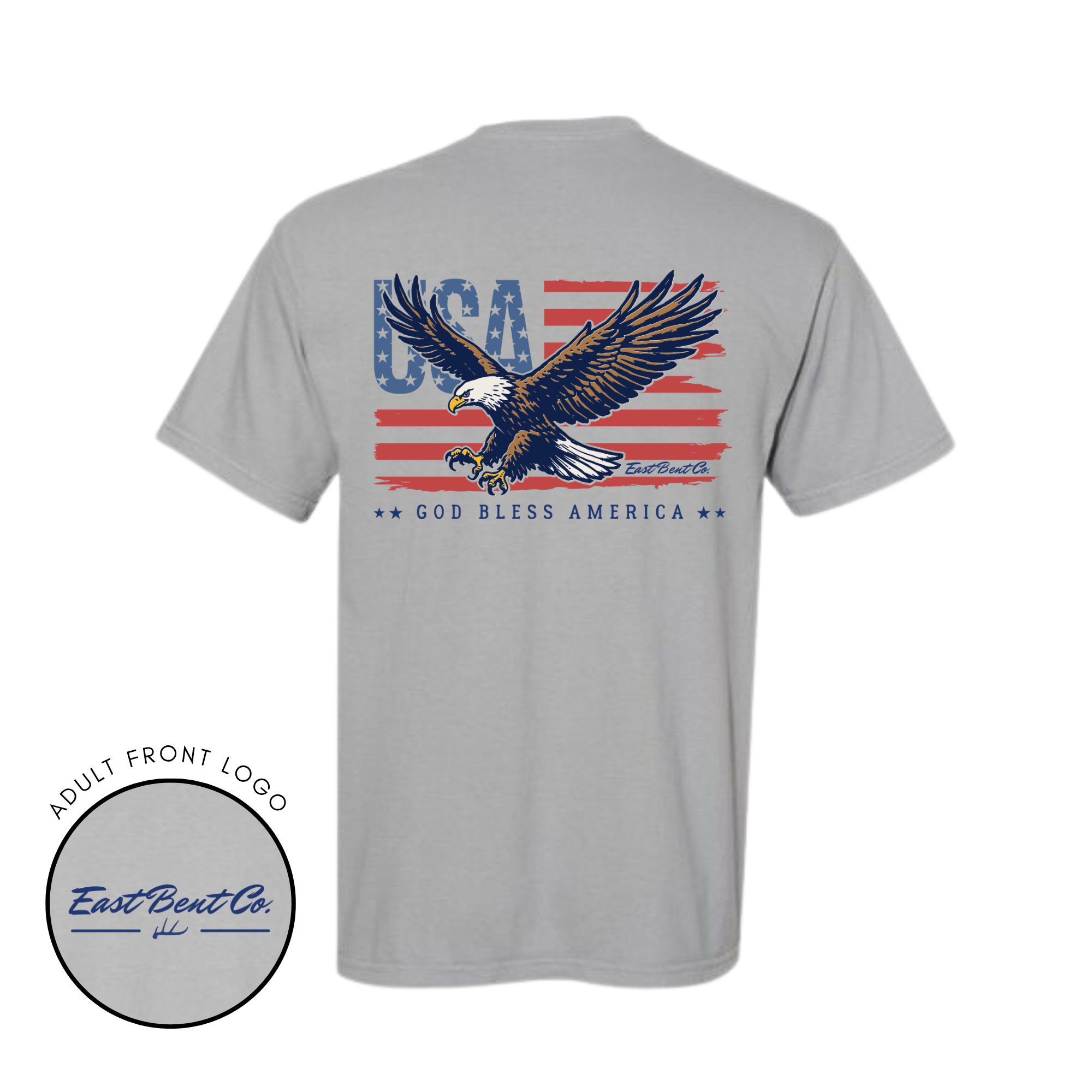 God Bless America Adult Short Sleeve Shirt