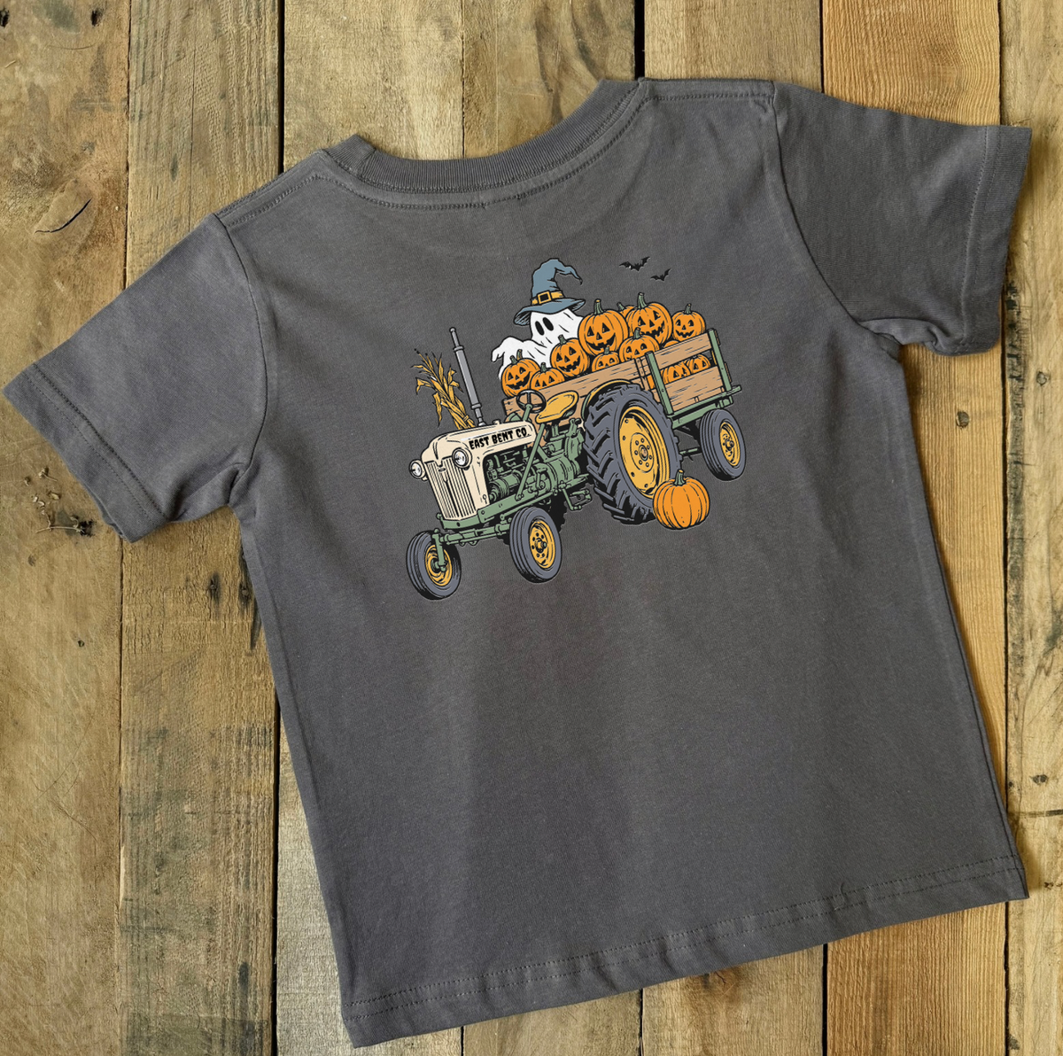 Halloween Tractor Short Sleeve Shirt