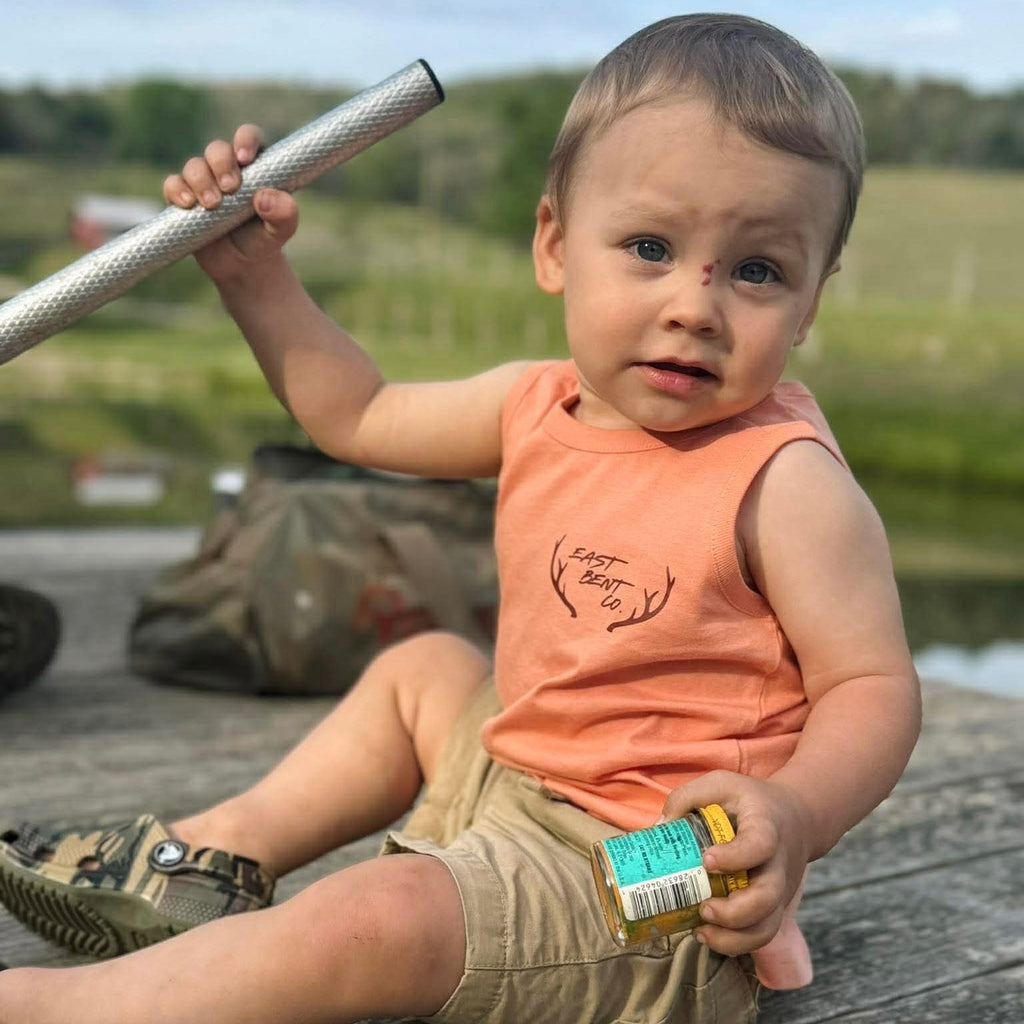 Golden Trout Fish Kids Tank Top