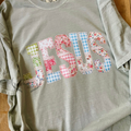 Jesus Springtime Faux Patchwork Adult Short Sleeve Shirt