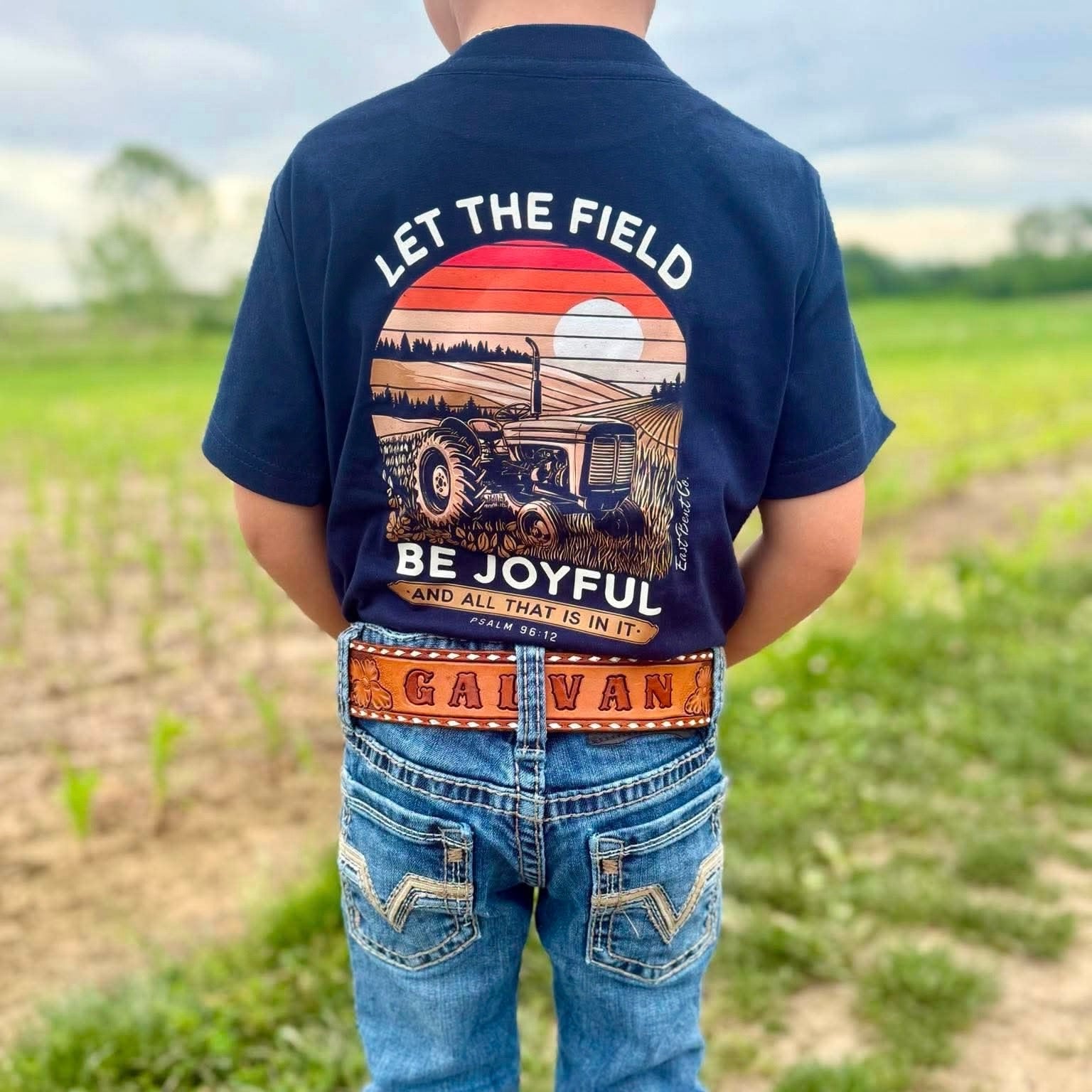 Let The Field Be Joyful Farming Short Sleeve Shirt