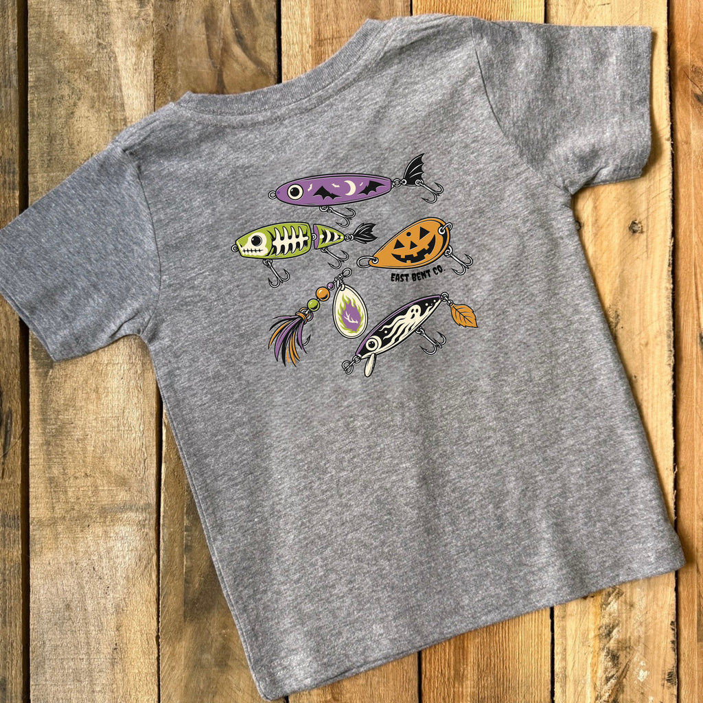 Spooky Season Fishing Lures Short Sleeve Shirt