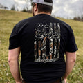 EBC Camo Distressed Hunting Cross Adult Short Sleeve Shirt