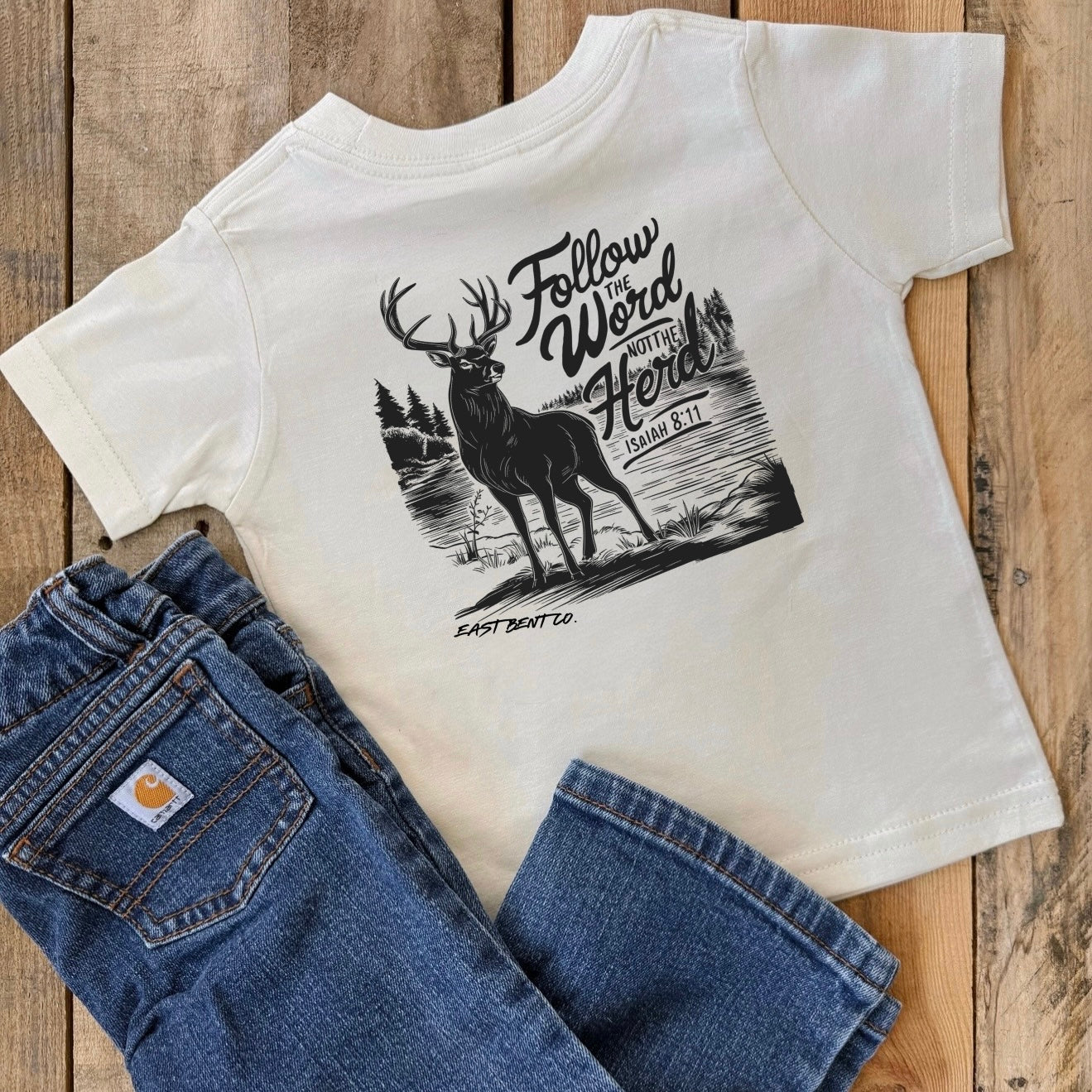 Follow the Word Not the Herd Kids Short Sleeve Shirt