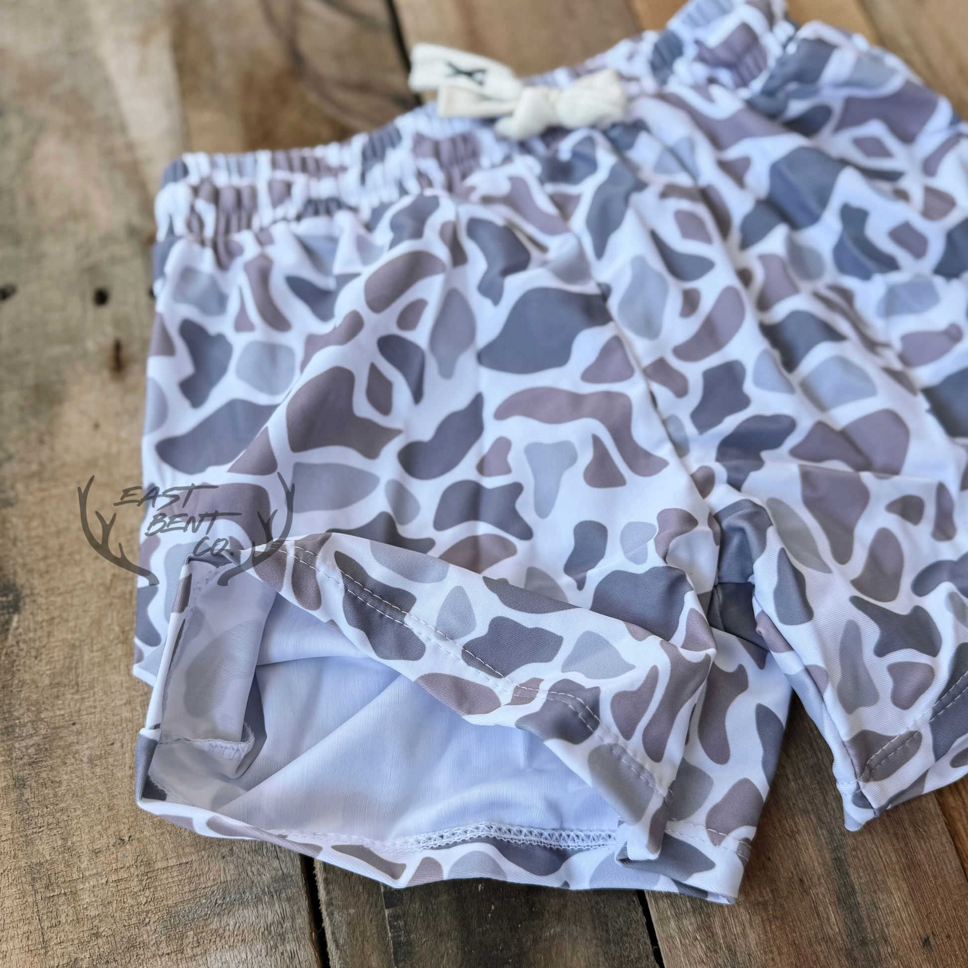 Glacier Camo Kids Swim Shorts