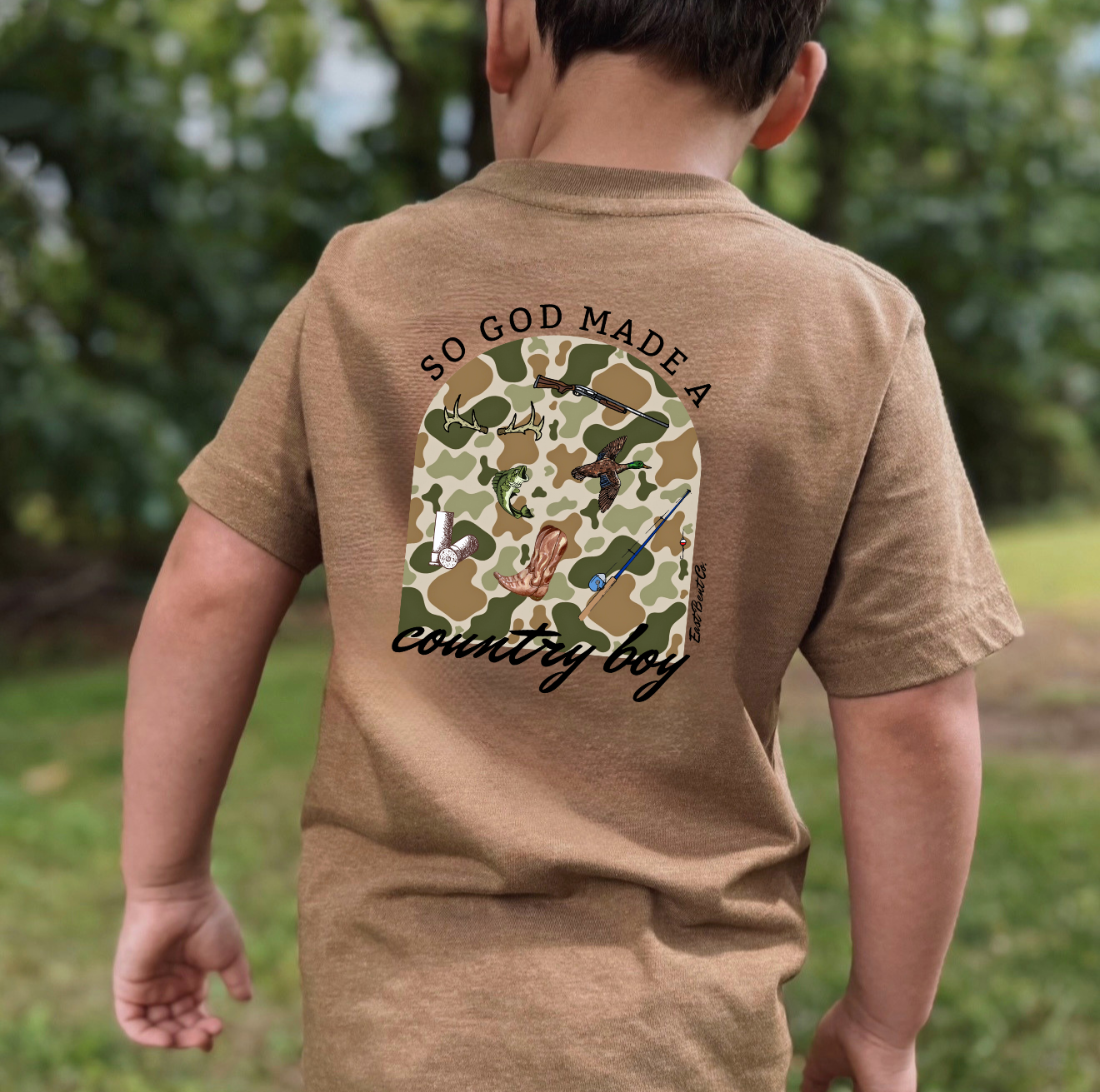 So God Made A Country Boy Short Sleeve Shirt