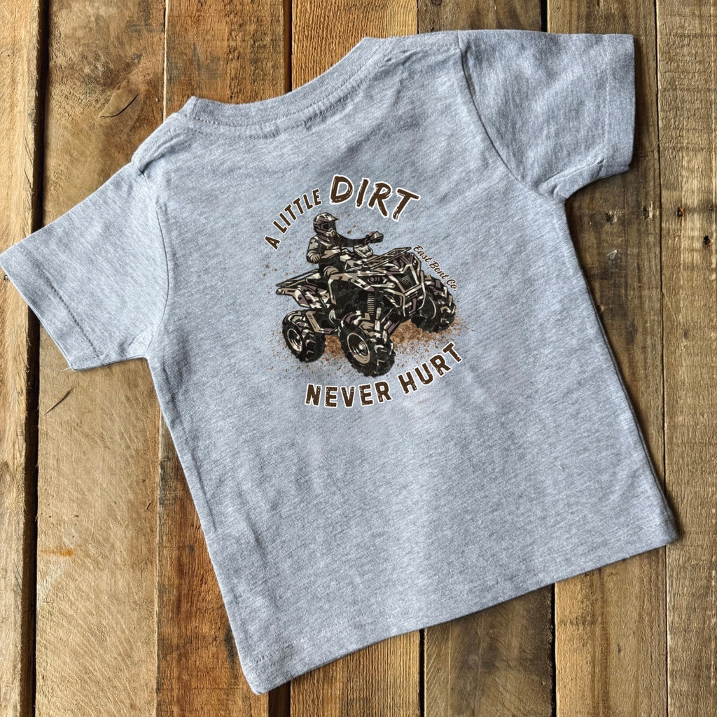 A Little Dirt Never Hurt Camo ATV Short Sleeve Shirt