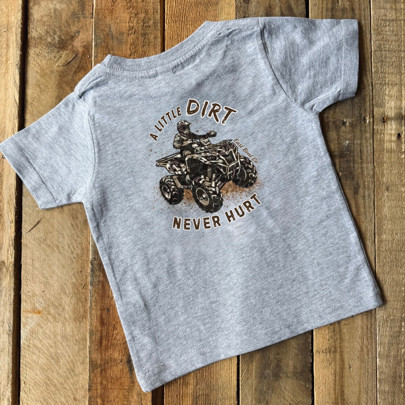 A Little Dirt Never Hurt Camo ATV Short Sleeve Shirt