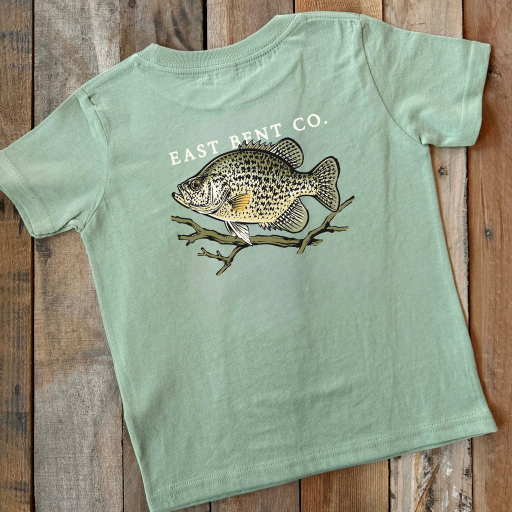 Crappie Fish Kids Short Sleeve Shirt