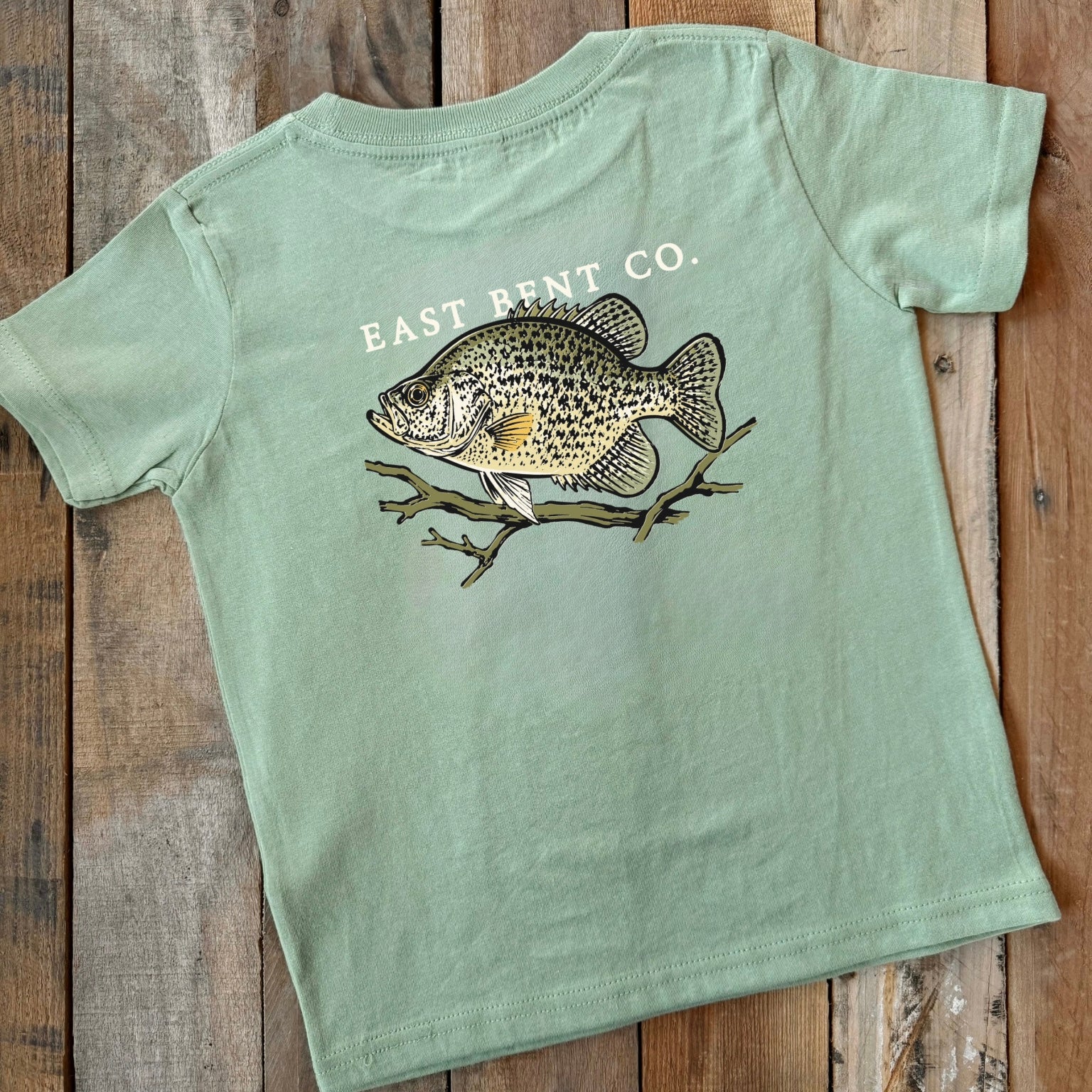 Crappie Fish Kids Short Sleeve Shirt