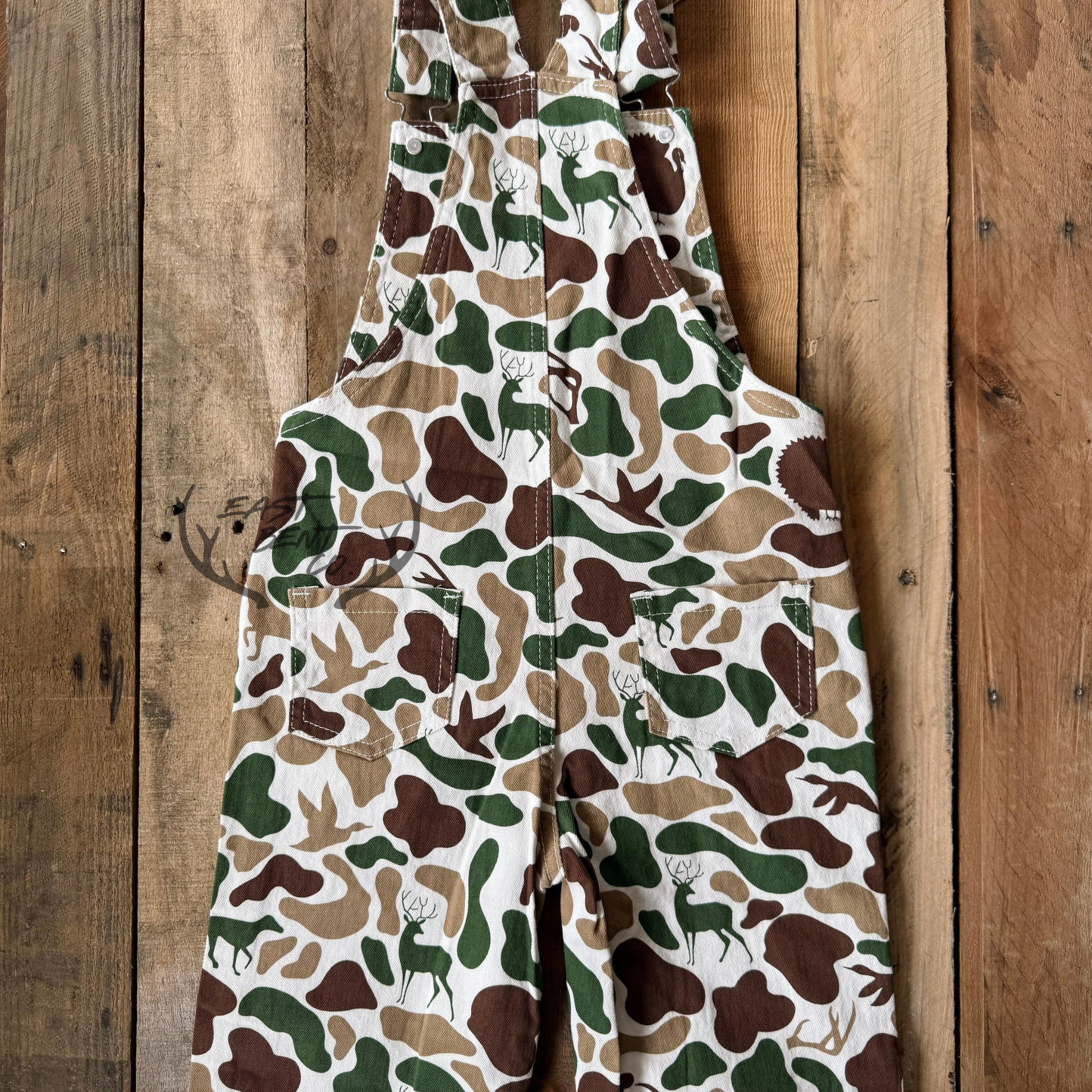 Hayes Camo Kids Overalls
