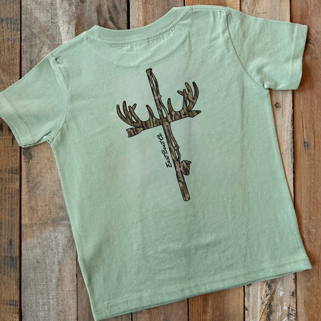 Camo Huntin’ Fishin’ Cross Short Sleeve Shirt