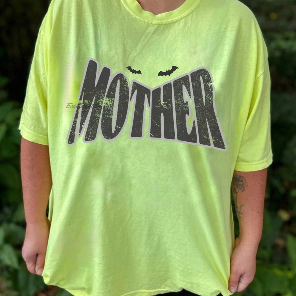 Distressed Spooky Mother Adult Short Sleeve Shirt