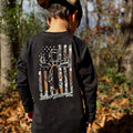 EBC Camo Distressed Hunting Cross Kids Long Sleeve Shirt