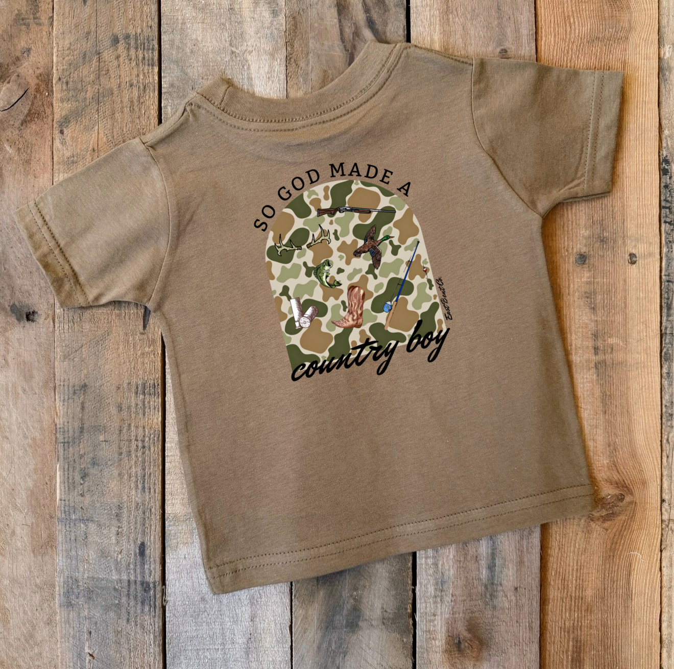 So God Made A Country Boy Short Sleeve Shirt