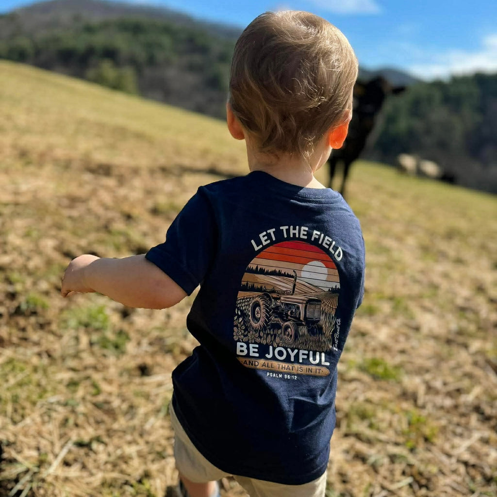 Let The Field Be Joyful Farming Short Sleeve Shirt