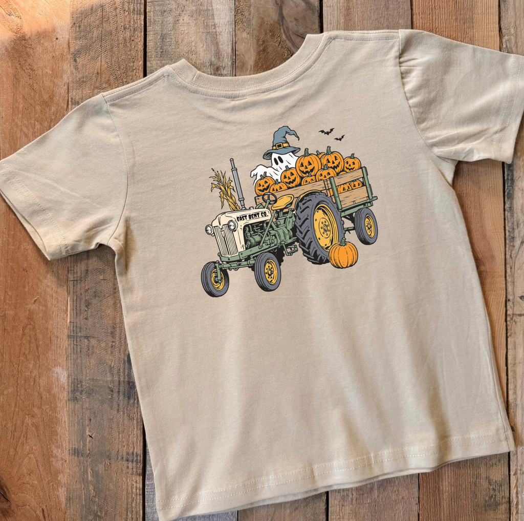 Halloween Tractor Short Sleeve Shirt