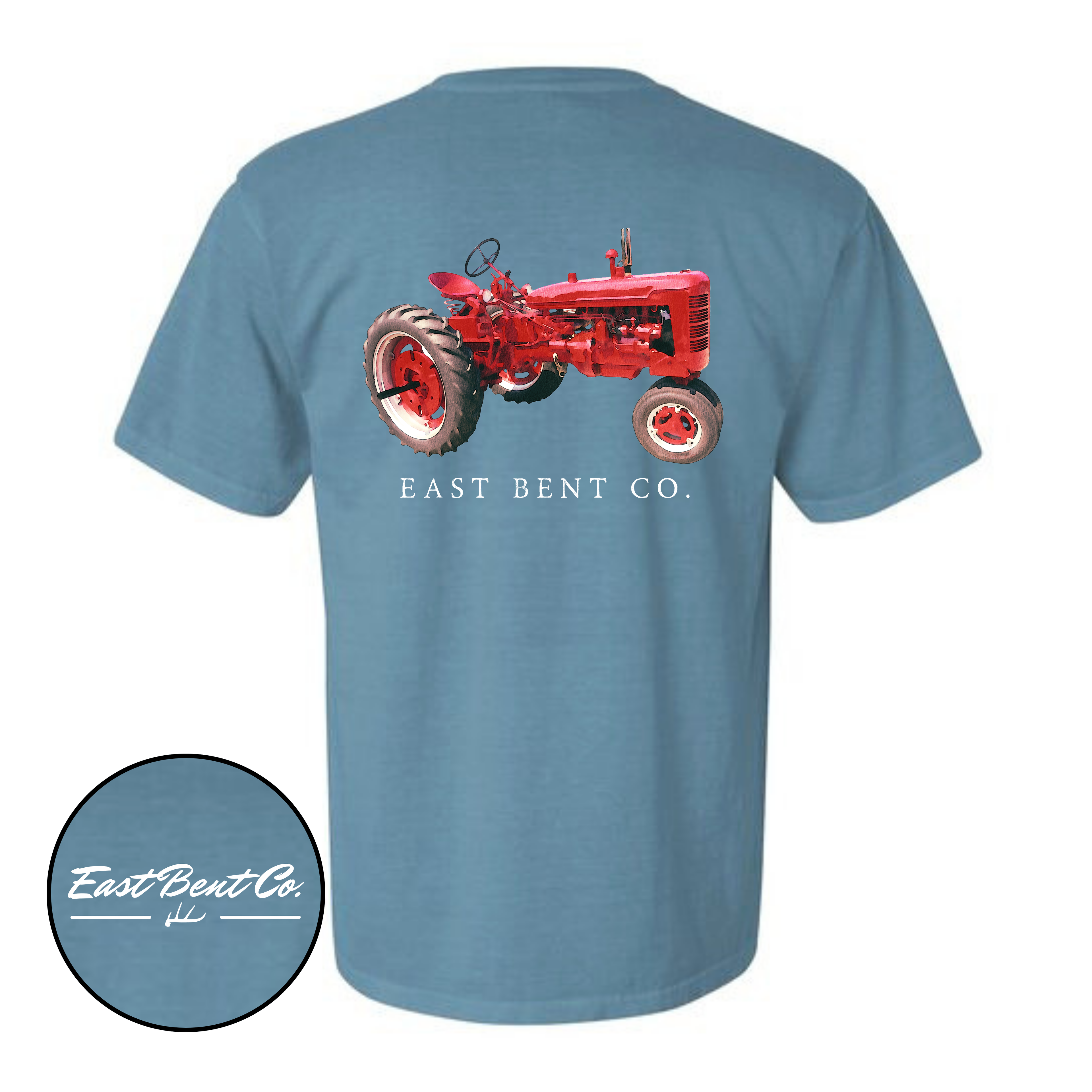 Vintage Red Tractor Adult Short Sleeve Shirt