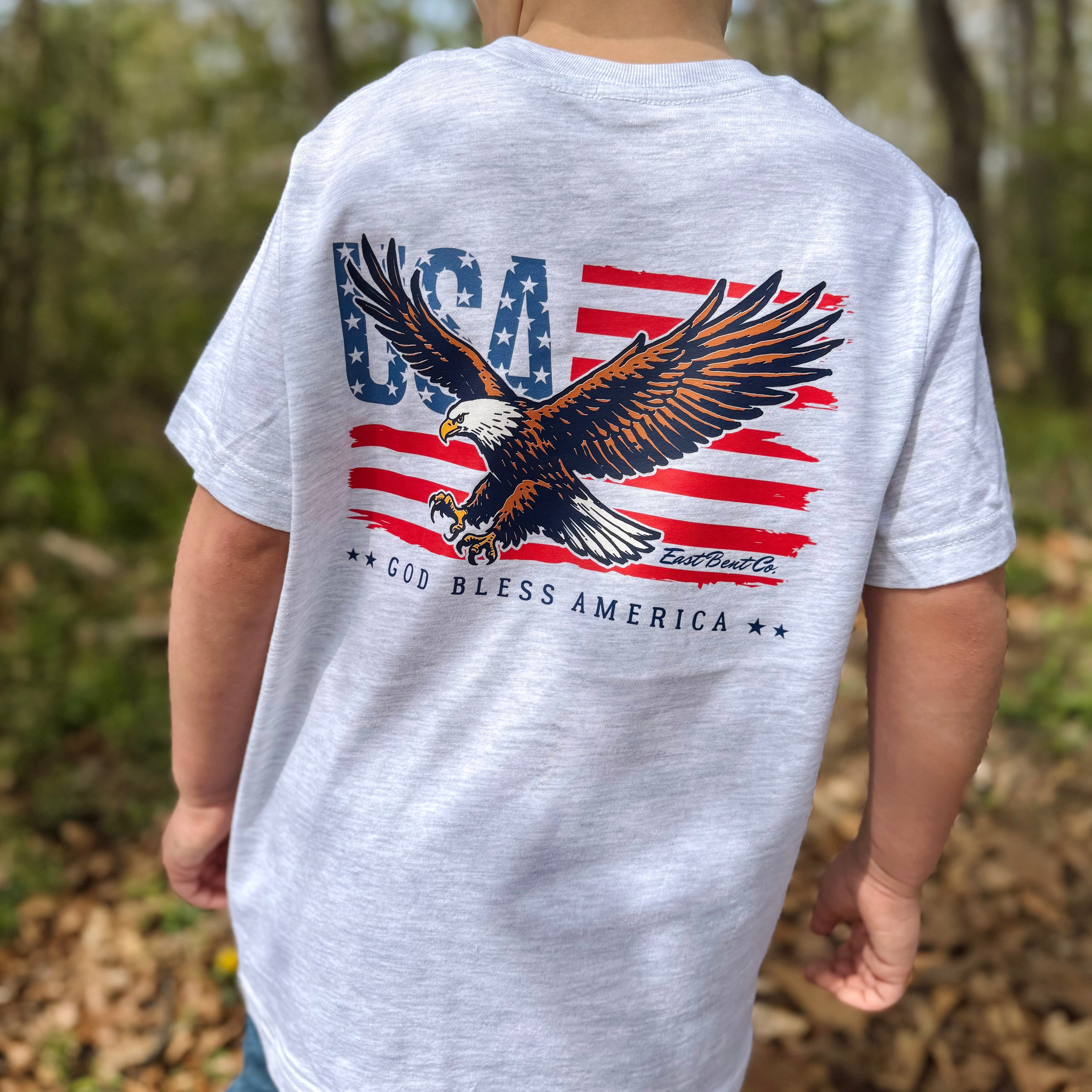 God Bless America Kids Short Sleeve Shirt