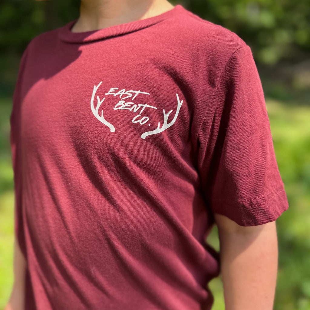 Deer Skull & Turkey Kids Short Sleeve Shirt