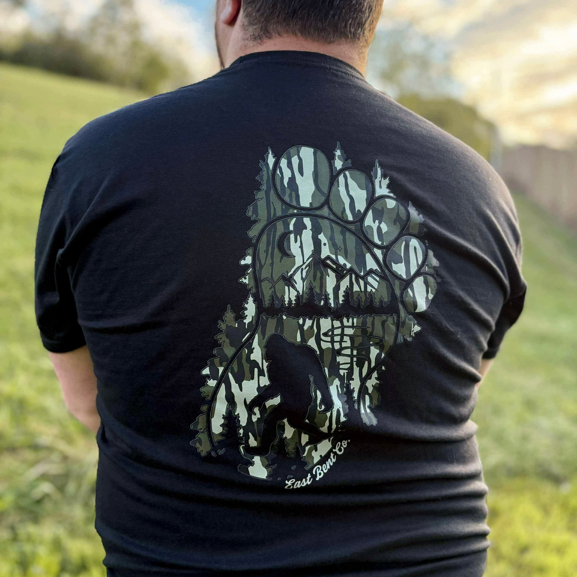 Camo Bigfoot Adult Short Sleeve Shirt