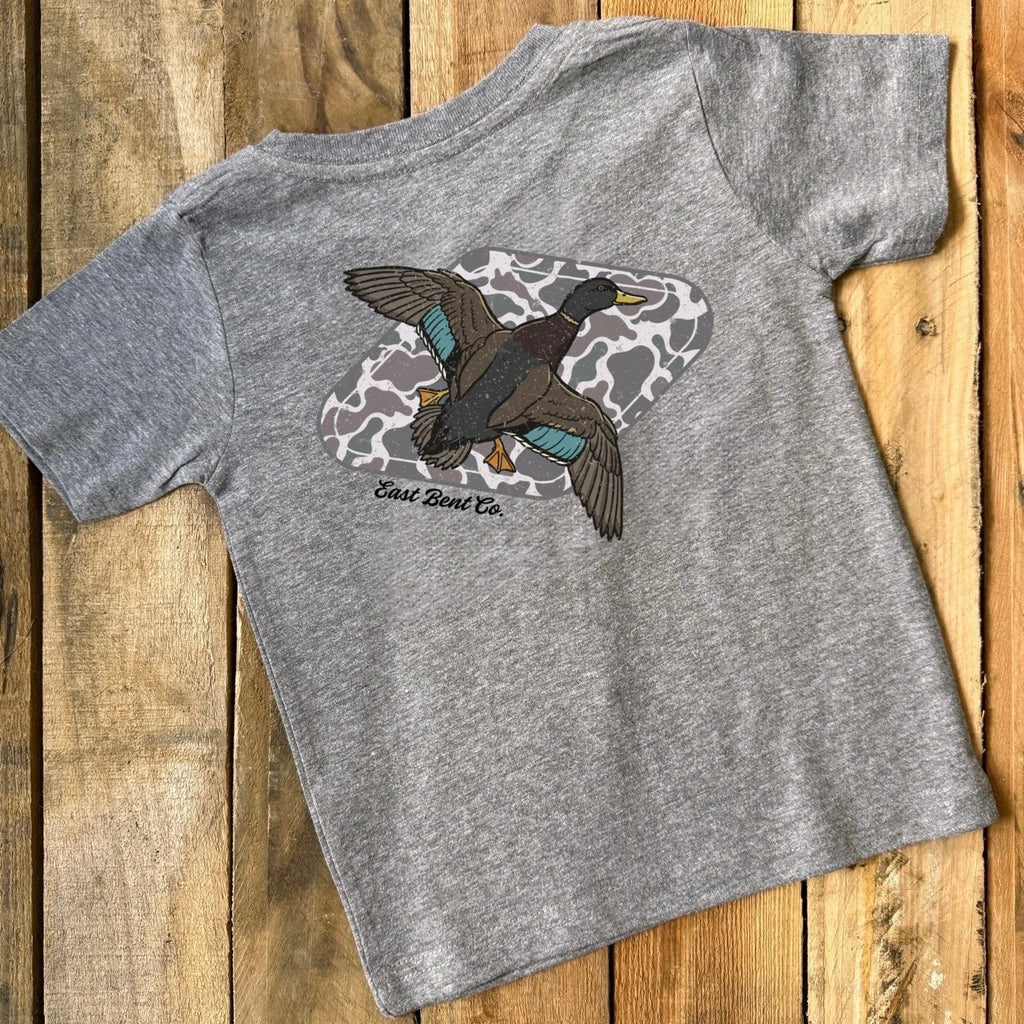 Distressed Camo Duck Short Sleeve Shirt