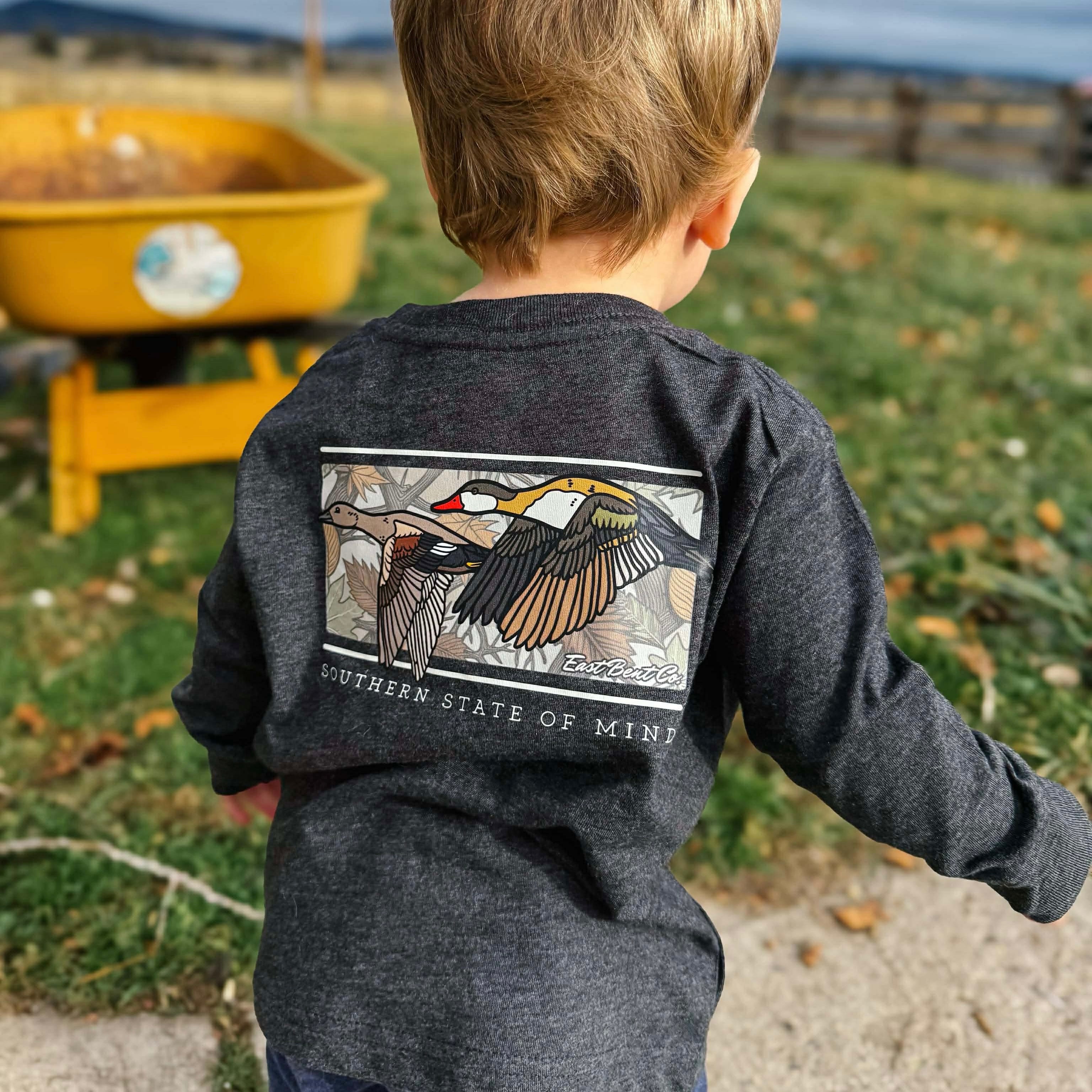 Southern State Of Mind Kids Long Sleeve Shirt