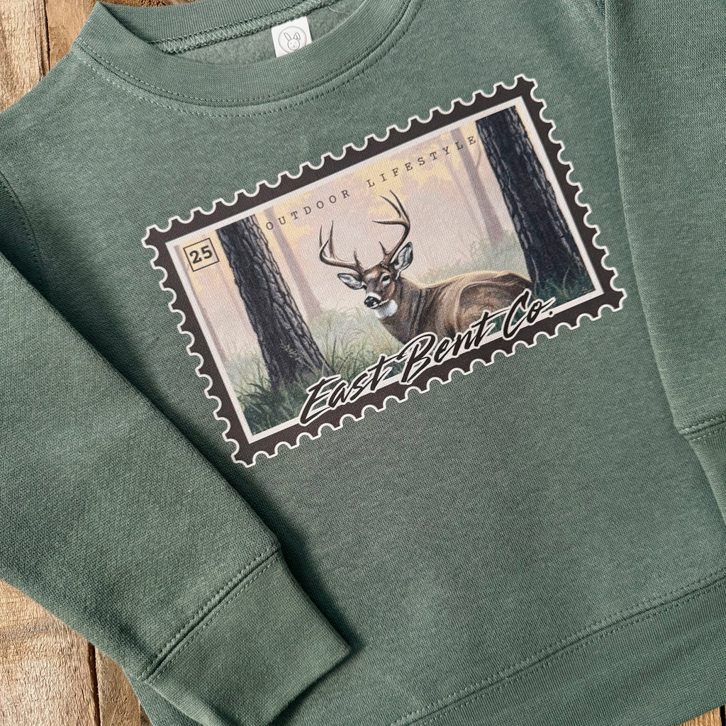 East Bent Co. Deer Stamp Crewneck Sweatshirt